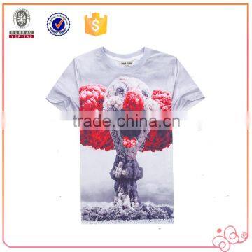 Newest Style Cute Mushroom Cloud Clown Print 3D O-neck Cotton Special Cool Top Tees Men T Shirt