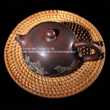 Nixing Pottery Pure Engraving Xishi Teapot Ceramic Tea Pot photo-3