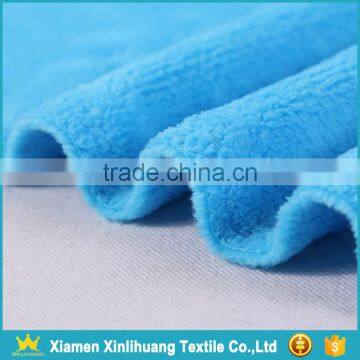 Fashionable 100% Polyester Warp Knit Coral Fleece Fabric for Pajamas photo-4