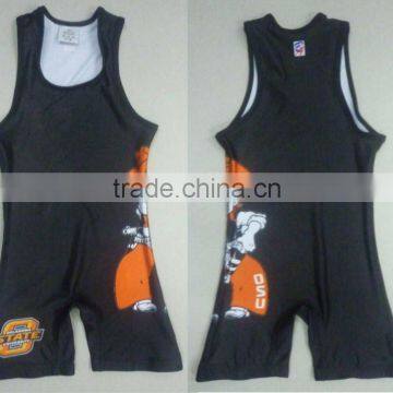 Men's Lycra Wrestling suits, Wresting singlets(full sublimation print one side or double side)