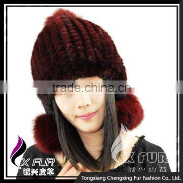 CX- C-72E Fashion Fox Fur Wholesale Winter Knitted Hats photo-4