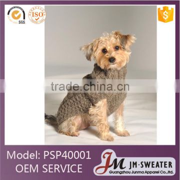 cable knit grey color pet apparel accessories dog sweater