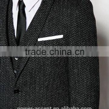 Men's Top Quality New Look Grey Wool Suit Jacket photo-3