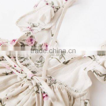 Vintage Flower Dress Summer New Arrival Clothes Baby Girl Frock Designs photo-5