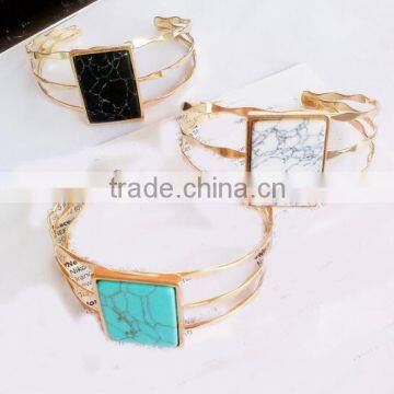 Zm35144a Latest Bangle Designs Simple Fashion Women Gold Plated Bracelet