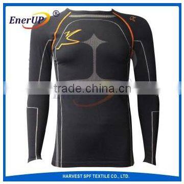 Black Thermal Seamless Underwear for Men