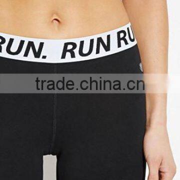 Girl's Letter Cotton Elastic Motion Leggings photo-5