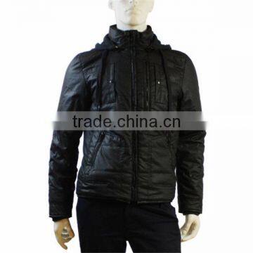 PU Leather Jacket With Padded Cotton Low Leather Jacket Price photo-2