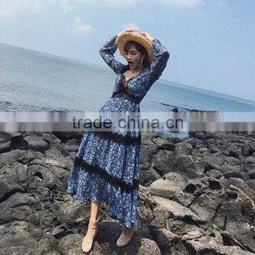 Z&M 2017maxi Beach Dress Ladis Maxi Dress Women Sexy Dress photo-6