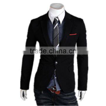Latest New Design Casual Style One Button Slim Men Blazer photo-3
