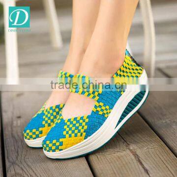 Women Casual High Sole Shoes 2016 Summer Fashion Breathable photo-3