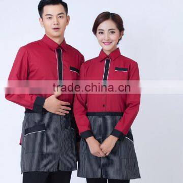 Custom Good Quality Elestic Pants Hotel Staff Uniform , Hotel Uniform Design for Waiter and Waitress photo-2
