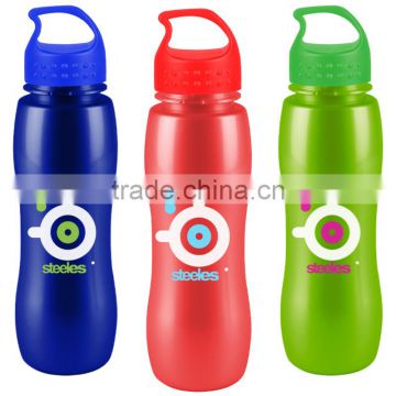 USA Made 25 oz Tritan Metalike Sports Bottle With Crest Lid - metallic colors, BPA/BPS-free and comes with your logo