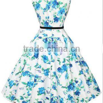 Walson F20197A Hot Sale Women Vitage Dress 50s Retro Dress Rockabilly Swing Dress for Women photo-4