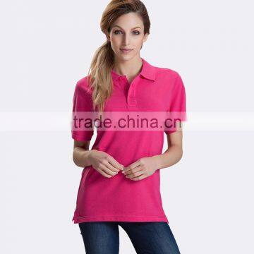 Factory Hot Sale Wholesale Short Sleeve Pain Cheap Polo T Shirts Women's photo-2