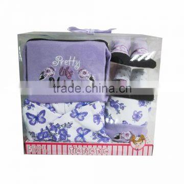 Baby Girls Dresses 5pcs Gift Set 100% Cotton Baby Cloth Romper Dress photo-2