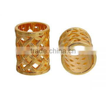 Wholesale Cylinder Gold Plated Zinc Based Alloy Bails For Scarves