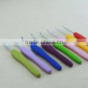 8size soft handle aluminium crochet hook