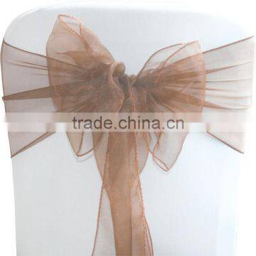 Factory Supply 18x 275cm ORGANZA SASHES CHAIR COVER BOW SASH WIDER SASHES FOR A FULLER BOW photo-4