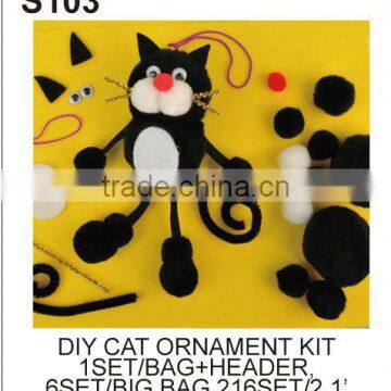 DIY CRAFT (S103) DIY CAT ORNAMENT KIT