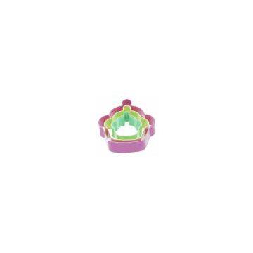 3 Cupcake Shaped Cookie Cutters fondant cookie cutter , plastic cookie cutter ,stainless steel cookie cutter