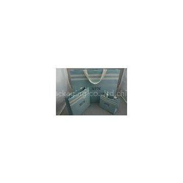 Luxury Fashion 250g Kraft Paper Carrier Bag , Paper Packaging Bags With Offset Printing Brand Logo
