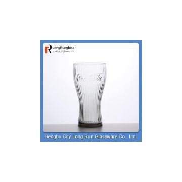 LongRun wholesale 3D logo 12oz best selling drinkware glassware cola glass glasses