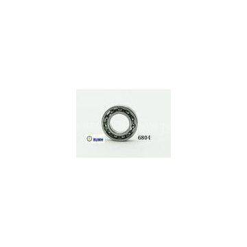 Low Noise Black Open 6800 Bearing , Single Row 6804 2RS / ZZ Bearing