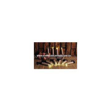 Decorative Remote Control Flameless Candles , Indoor Outdoor Moving Wick LED Candle
