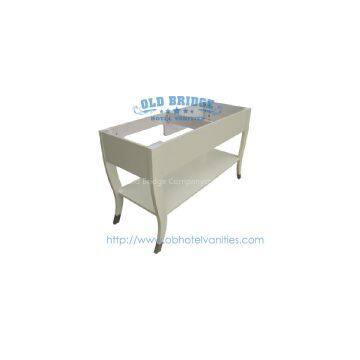 bath vanity with solid wood legs