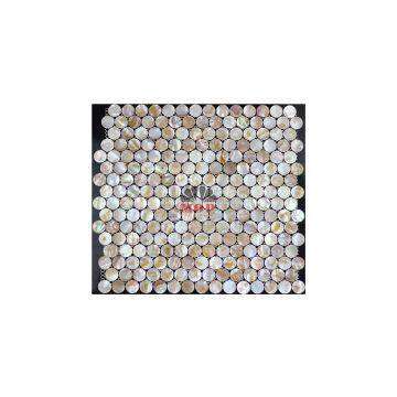 round river shell mosaic tile coffee houses