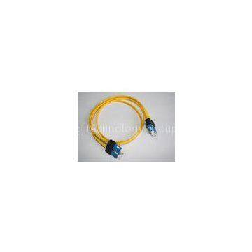 APC / PC 2.0mm Optical Fiber Patch Cable Patch Cord SM DX for Data Processing Networks