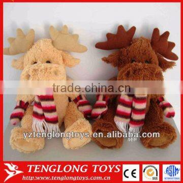 high quantity cute plush toys Christmas Elk toys Santa Claus toys