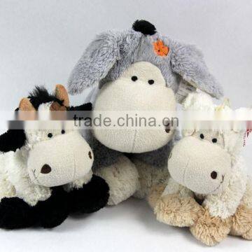 microwavable plush toy sheep and cow can be warmed stuffed animal