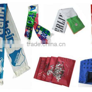 Logo Printed Promotional fan scarf football