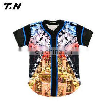 Baseball Bottons Shirt,mesh Baseball Jersey,custom Baseball Shirt photo-2