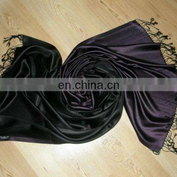 Reversible Colour Silk Shawls ,Stoles photo-3
