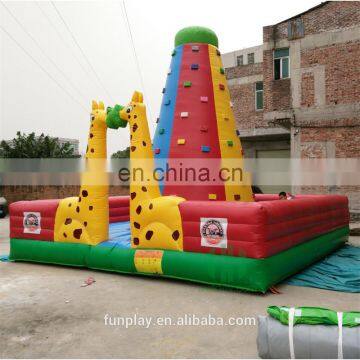 HI Popular climbing man wall art inflatable climbing wall inflatable rock climbing wall hot selling