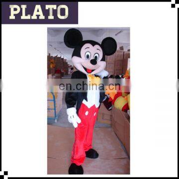 2017 hot sale plush costume cartoon character/popular large mouse mascot costume for adults
