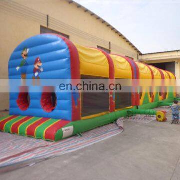 2017 newest 60ft long 18oz pvc tarpaulin Super Mario Obstacle Course