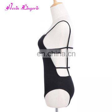 Private Label Black Backless Polyester Short Summer Sheer Jumpsuits for Women photo-5