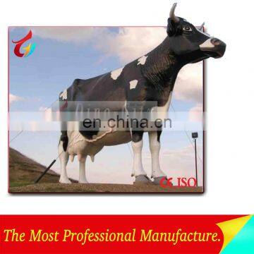 High Emulational Fiberglass real size Sculpture Cow
