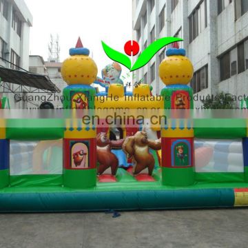 Hot sale commercial grade PVC Tarpaulin brand new FU057 inflatable Boonie Bears fun city