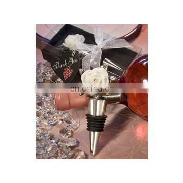 Rose Design Wine Stopper Favors