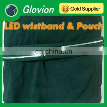 led safety belt led waist belt led light belt with pounch