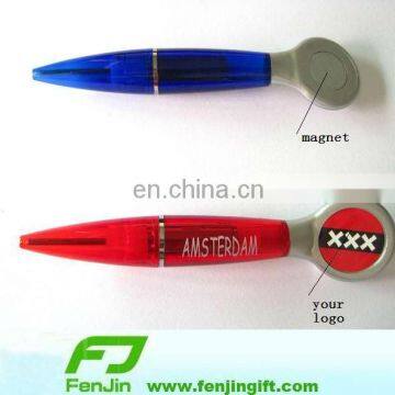 Plastic magnet ball pen