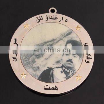 Custom portrait soft enamel craft medal