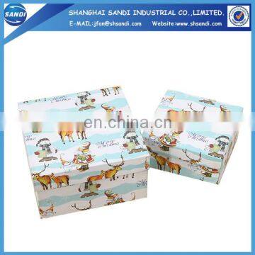 Christmas full color printing packaging paper gift box