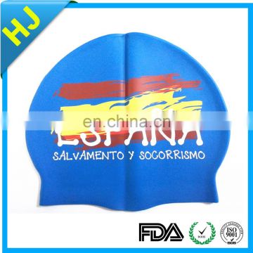 customized printed silicone swim cap