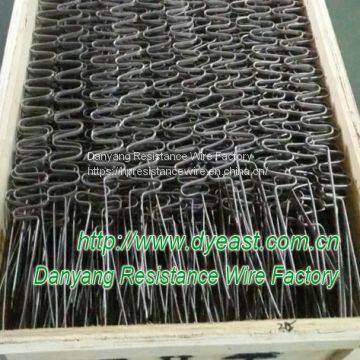 Edge-wound ribbon elements for furnace